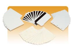 500-PK PVC CARDS 30MIL YELLOW .