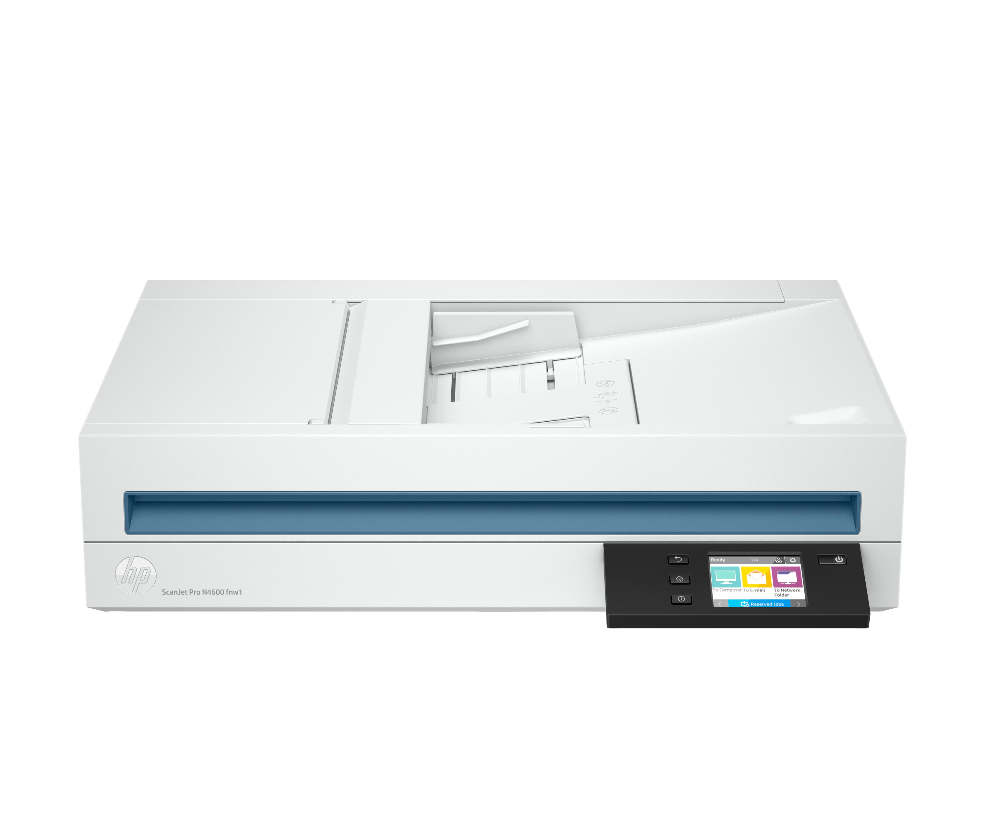 HP SCANJET PRO N4600 FNW1 - SCANNER DE DOCUMENTS - CAPTEUR D'IMAGES DE CONTACT (CIS) - RECTO-VERSO - 216 X 5362 MM - 600 DPI X 1200 DPI - JUSQU'À 40 PPM (MONO) / JUSQU'À 40 PPM (COULEUR) - CHARGEUR AUTOMATIQUE DE DOCUMENTS (100 FEUILLES) - JUSQU'À 6000 PA
