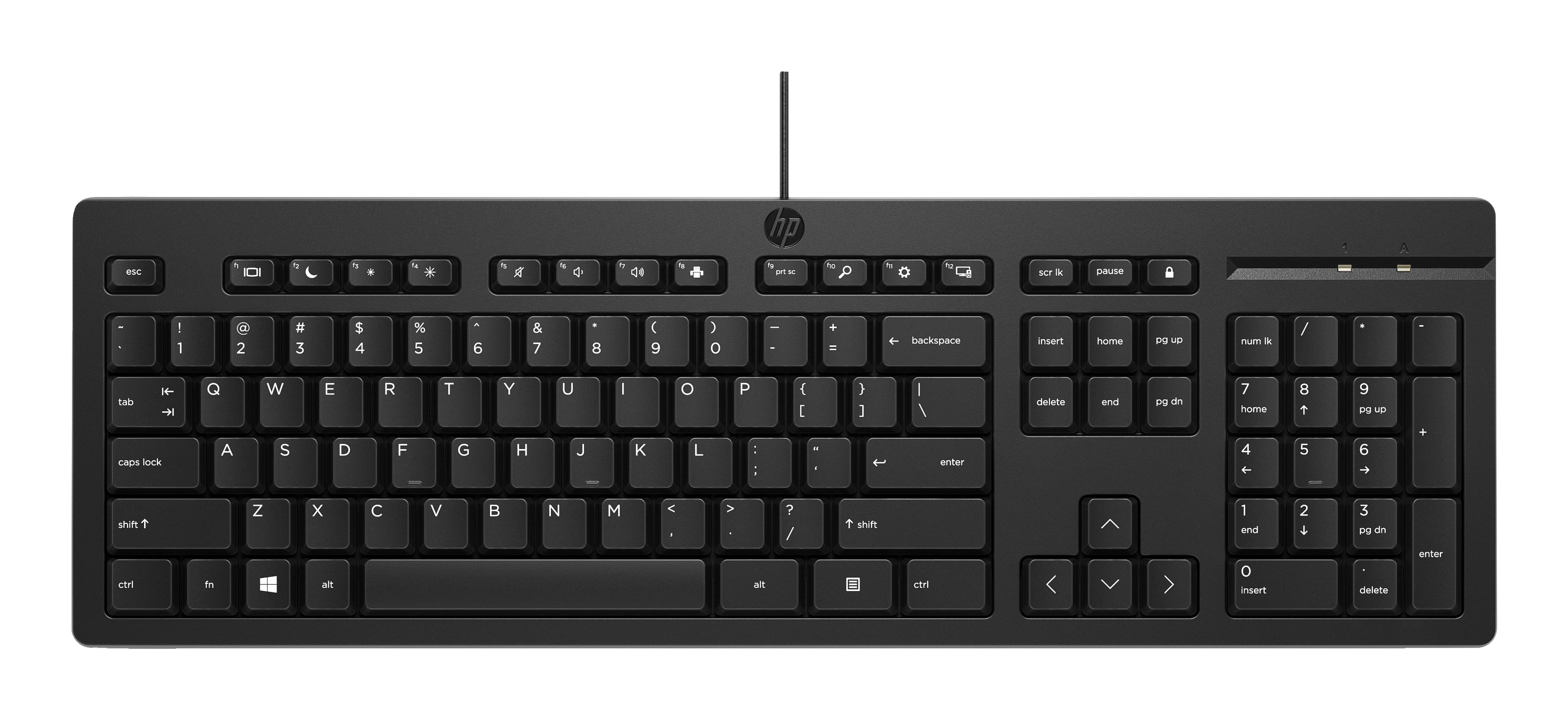 HP 125 G2 - CLAVIER - 100% - FULL SIZE - USB - AZERTY - FRANÇAIS - NOIR - EN VRAC
