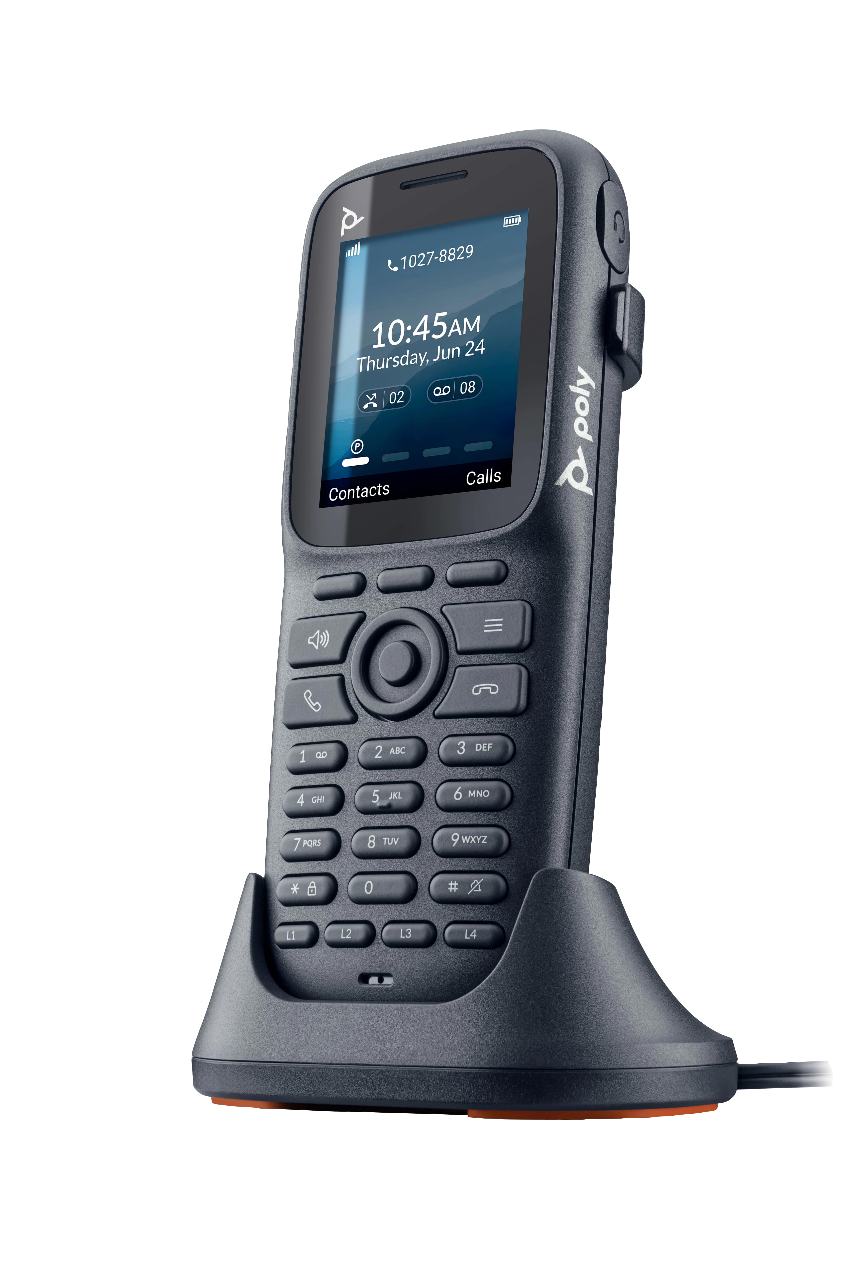 POLY ROVE 20 DECT PHONE HANDSET EMEA - INTL ENGLISH - EURO PLUG - REPLACES POLY SKU 2200-88090-101