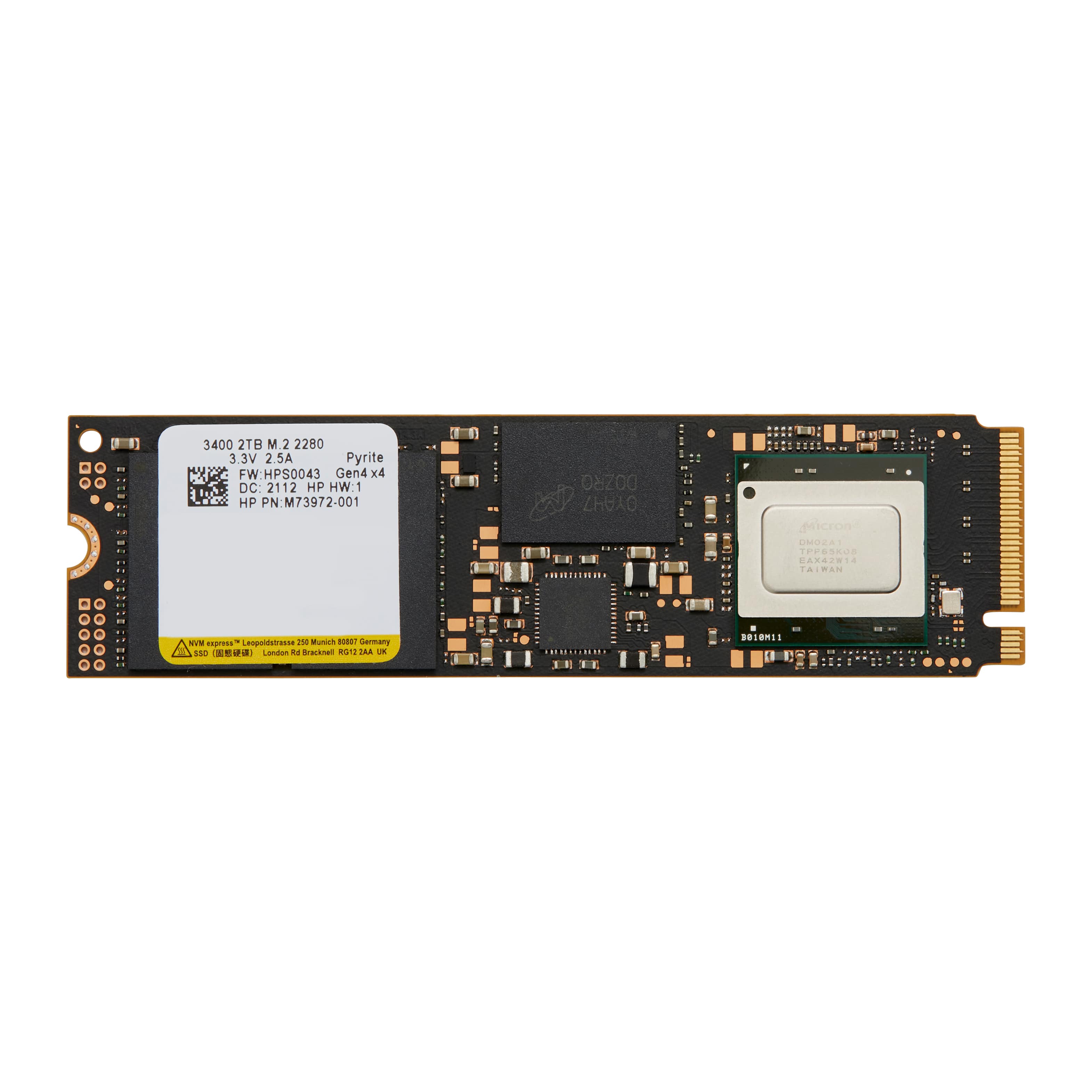 HP 2TO PCIE NVME TLC M.2 SSD