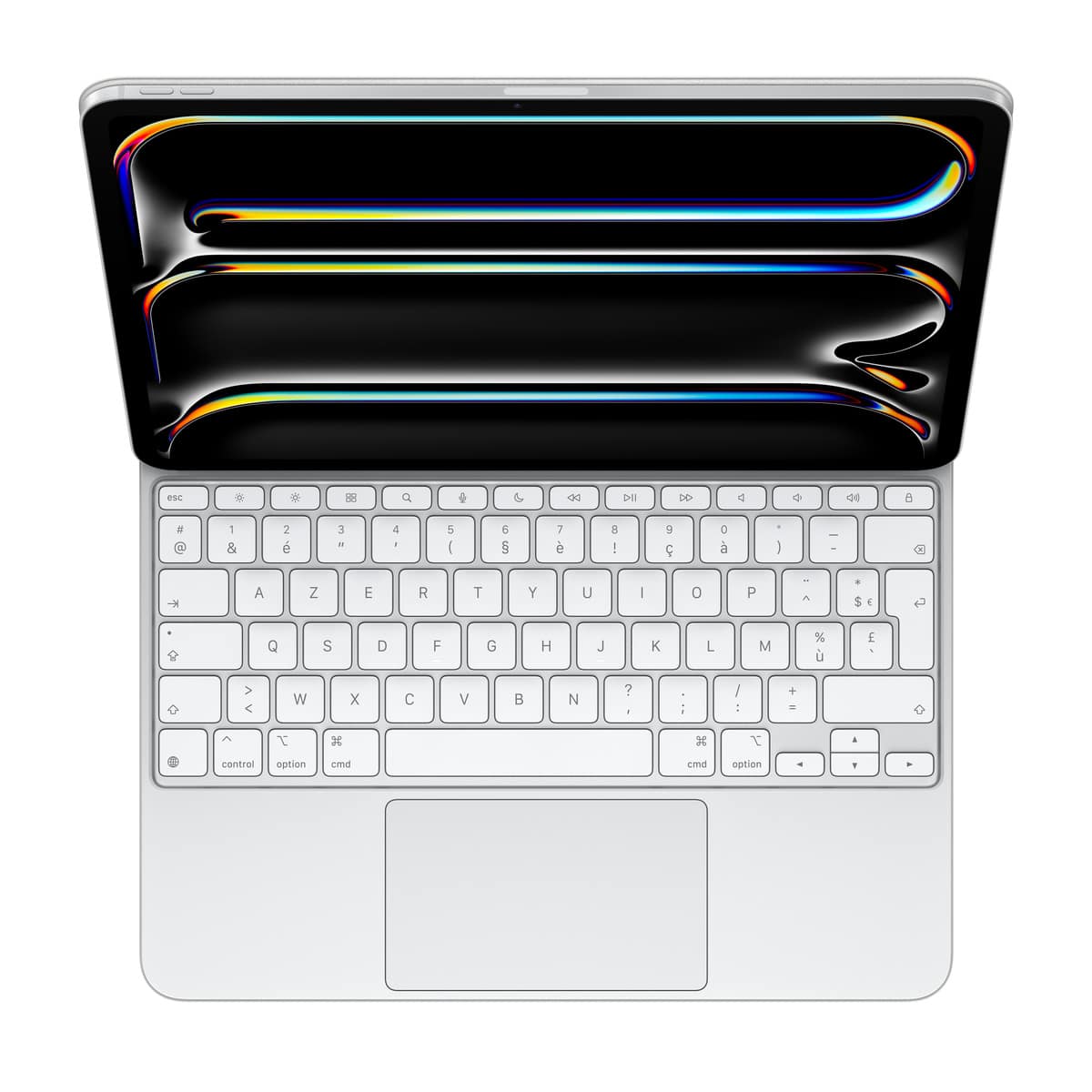 APPLE MAGIC KEYBOARD - CLAVIER ET ÉTUI - AVEC TRACKPAD - RÉTROÉCLAIRÉ - APPLE SMART CONNECTOR - AZERTY - FRANÇAIS - BLANC - POUR 13-INCH IPAD PRO (M4)